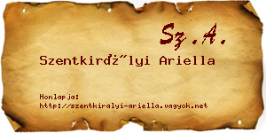 Szentkirályi Ariella névjegykártya